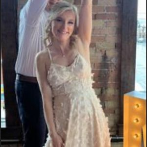 Butterfly dress from vici with lace up back. Worn 1 time for 5 hours. Paid $107